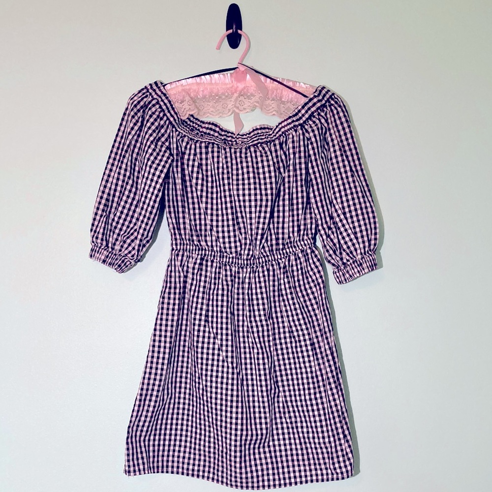 Off-Shoulder Black and White Divided by H&M Dress
